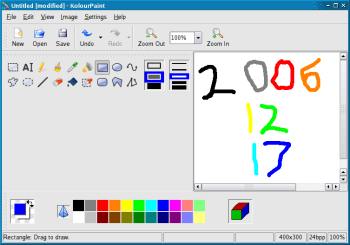 KolourPaint on KDE 4.0pre (2006-12-17)